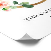 モノグラム アート プリント、文字 C、ウェディング、ベビー ポスター (角)