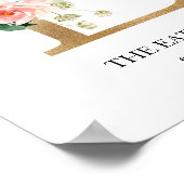 モノグラム アート プリント, 文字 E, 結婚式, 産室 ポスター (角)