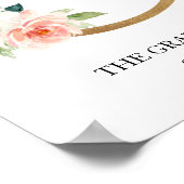 モノグラム アート プリント, 文字 G, 結婚式, 産婦人科 ポスター (角)