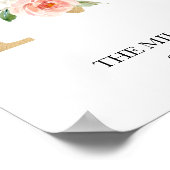 モノグラム アート プリント, 文字 M, 結婚式, 産室 ポスター (角)