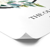 モノグラム アート プリント、文字 O、ウェディング、ベビー ポスター (角)