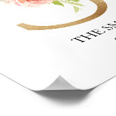 モノグラム アート プリント、文字 S、ウェディング、ベビー ポスター (角)