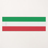 モノグラム.イタリア国旗の色 ヨガマット (正面(横))