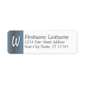 モノグラム/イニシャル住所 シール (正面)