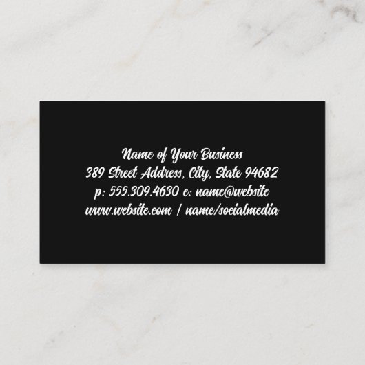 モノグラム |ウィーブ 名刺 (裏面)