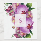 モノグラム ウェディング フード&ドリンク ラベル セット (シングルラベル)