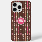 モノグラム ウエスタン ボヘミアン アロー デザート カウガール Case-Mate iPhoneケース (裏面)