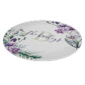 モノグラム ウォーターカラー オーキッド カッティングボード (角)