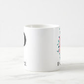 モノグラム ウォーターカラー カスタム 単一文字 P コーヒーマグカップ (中央)
