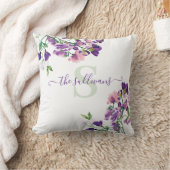 モノグラム ウォーターカラー スイートピー ピロー (ブランケット)