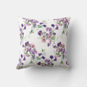 モノグラム ウォーターカラー スイートピー ピロー (裏面)