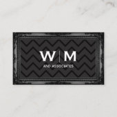 モノグラム | エグゼクティブパターン | アンティーク枠 名刺 (正面)