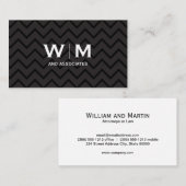 モノグラム |エグゼクティブパターン 名刺 (正面/裏面)