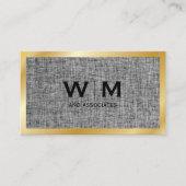 モノグラム |エグゼクティブ金ゴールド |ファブリックの材質 名刺 (正面)