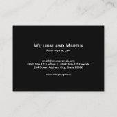 モノグラム |エグゼクティブ |ゴールデン建物アイコン 名刺 (裏面)