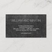 モノグラム |エグゼクティブ(モダン石板) 名刺 (裏面)