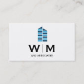 モノグラム |エグゼクティブ |不動産実在代理業者 名刺 (正面)