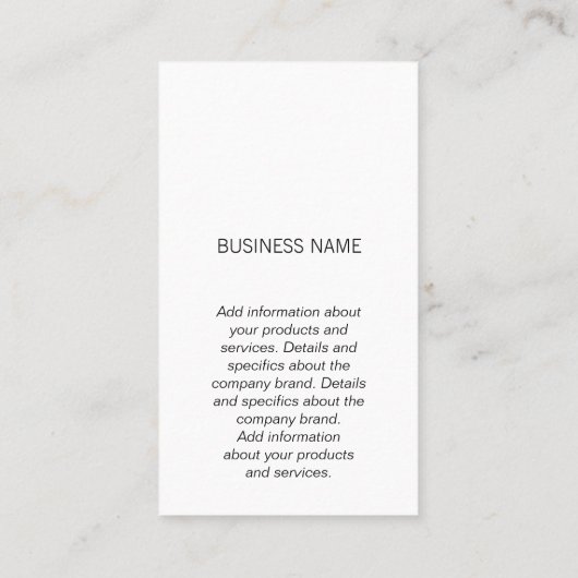 モノグラム |エグゼクティブ |企業の | 名刺 (裏面)