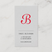 モノグラム |エグゼクティブ |企業の | 名刺 (正面)