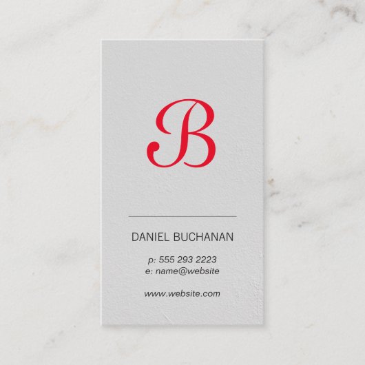 モノグラム |エグゼクティブ |企業の | 名刺 (正面)