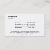 モノグラム |エグゼクティブ 名刺 (裏面)