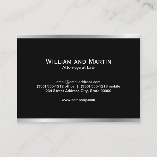 モノグラム |エグゼクティブ 名刺 (裏面)