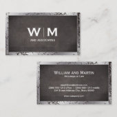 モノグラム |エグゼクティブ |業務グランジ動揺して 名刺 (正面/裏面)