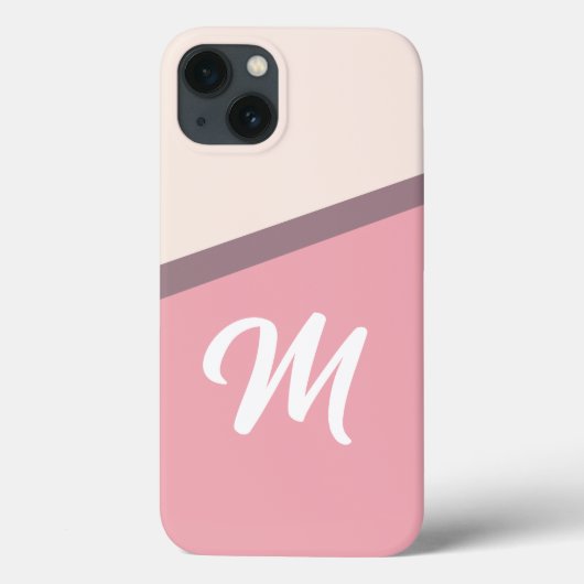 モノグラム・エレガントピンク2 デザイン Case-Mate iPhoneケース (裏面)