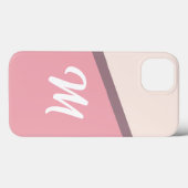 モノグラム・エレガントピンク2 デザイン Case-Mate iPhoneケース (裏面 (横))
