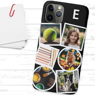 モノグラム オリジナル コラージュ 6枚の写真をアップロード iPhone 11 PROケース