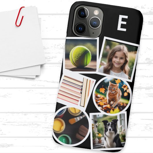 モノグラム オリジナル コラージュ 6枚の写真をアップロード Case-Mate iPhoneケース