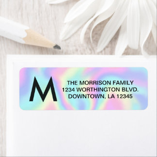 モノグラム オリジナル 返送先住所ラベル ラベル