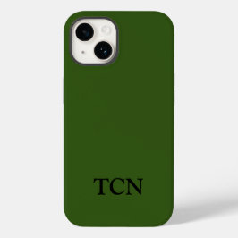 モノグラム オリーブグリーン ミニマリスト モダン Case-Mate iPhone 14ケース