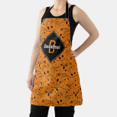 モノグラム |オレンジ |フローラ |娘 エプロン (インサイチュ)