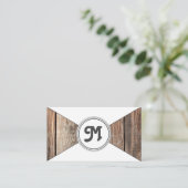 モノグラム オーガニック ウッド ホワイト トライフル 名刺 (スタンド正面)