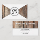 モノグラム オーガニック ウッド ホワイト トライフル 名刺 (正面/裏面)