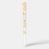 モノグラム オーダーメイド 名前 ゴールド スケルトン リーフ 白 Case-Mate iPhoneケース (裏面 / 左)