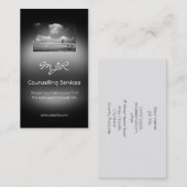 モノグラム、カウンセリングサービス、メタリック効果 名刺 (正面/裏面)