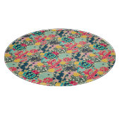 モノグラム | カラフル水玉模様カクタスパターン カッティングボード (角)