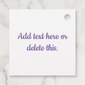 モノグラム カラフル ウォーターカラー オーキッド デザイン フェイバータグ (裏面)