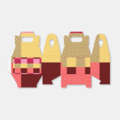 モノグラム カラフル ドット おしゃれ フェイバーボックス (折り畳みなし)