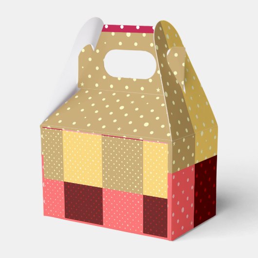 モノグラム カラフル ドット おしゃれ フェイバーボックス (正面サイド)