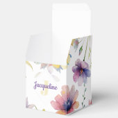 モノグラム カラフル ワイルド フラワー イラスト フェイバーボックス (オープン)