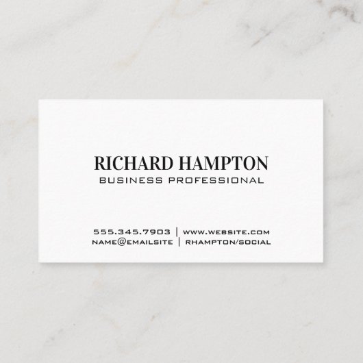 モノグラム |カーボンファイバーブラック 名刺 (裏面)