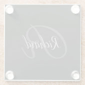 モノグラム ガラスコースター (裏面)