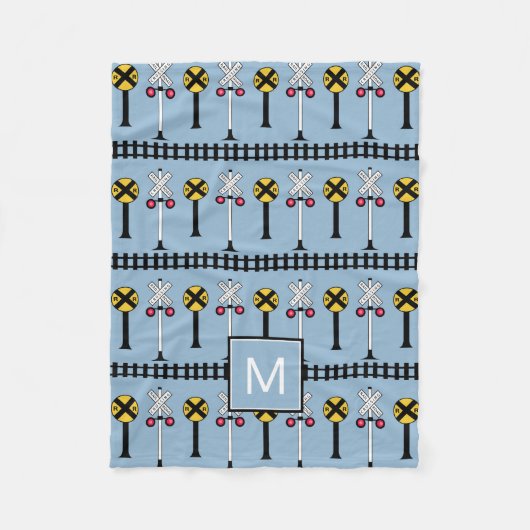 モノグラム |キッズトレーニング信号 フリースブランケット (正面)