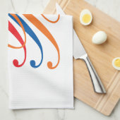 モノグラム キッチンタオル (四つ折り)