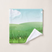 モノグラム キリン 動物園 動物 赤ちゃん 男の子 タオル セット (ウォッシュタオル)