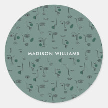 モノグラム クラシック ラウンド ステッカー