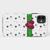 モノグラム クリスマス iPhone ケース Case-Mate iPhoneケース (裏面(横))